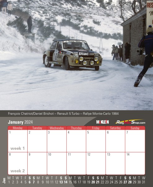 2025 Desktop Rally Kalender - History meets the Present  Kalender 