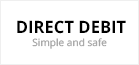 Simply pay with direct debit.