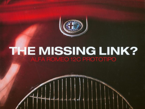 The Missing Link? Alfa Romeo 12C Prototipo – Standard Edition