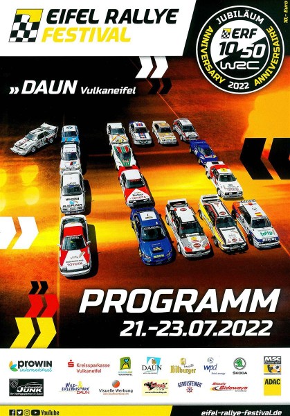 Eifel Rallye Festival 2022 - Official programme